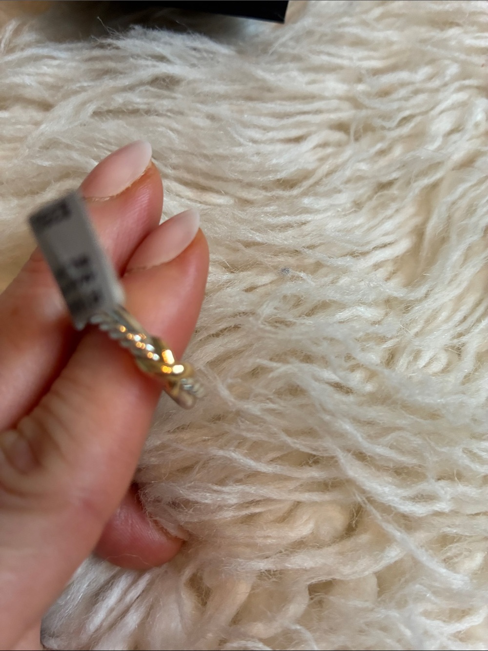 NWT David Yurman Petite X Two-Tone Cable Ring - Picture 5 of 6